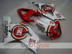 Kit de carénage injecté pour GSX R750 04-05 - Rouge, Blanc - Lucky Strike #OYO87901260