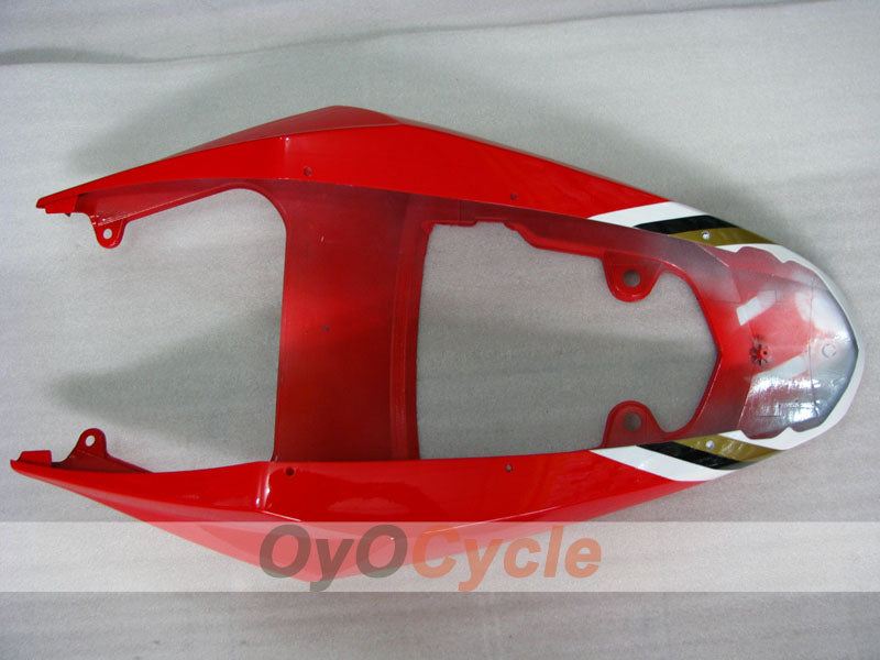 Kit de carénage injecté pour GSX R750 04-05 - Rouge, Blanc - Lucky Strike #OYO87901260