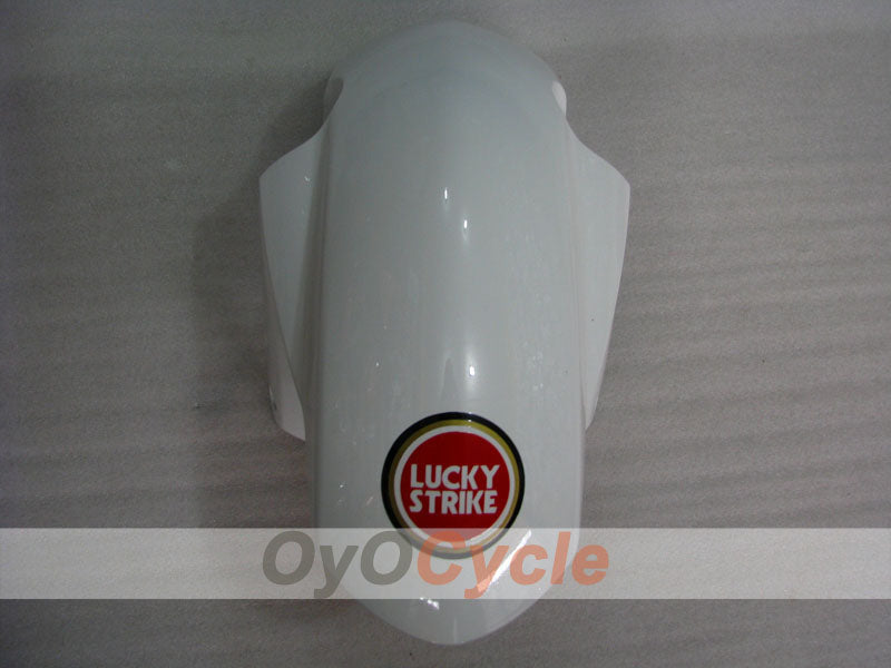 Kit de carénage injecté pour GSX R750 04-05 - Rouge, Blanc - Lucky Strike #OYO87901260