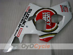 Kit de carénage injecté pour GSX R750 04-05 - Rouge, Blanc - Lucky Strike #OYO87901260