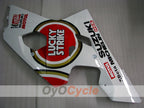 Kit de carénage injecté pour GSX R750 04-05 - Rouge, Blanc - Lucky Strike #OYO87901260