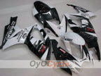 Kit de carénage injecté pour GSX R750 06-07 - Blanc, Noir - Corona #OYO87901265
