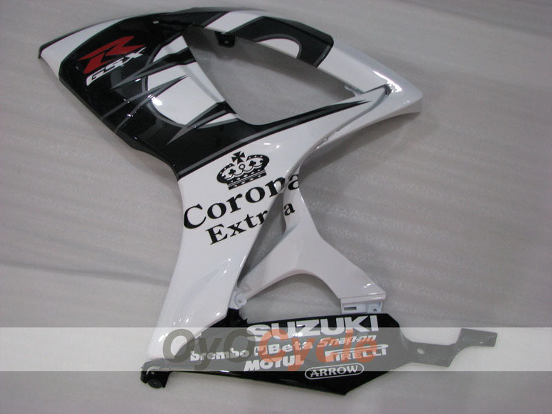 Kit de carénage injecté pour GSX R750 06-07 - Blanc, Noir - Corona #OYO87901265