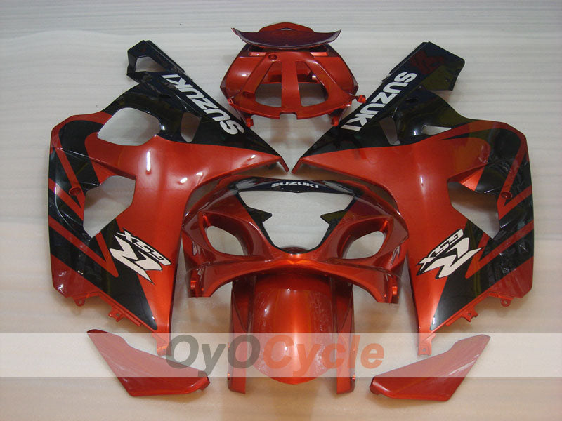 Kit de carénage injecté pour GSX R750 04-05 - Orange, Noir - Style d’origine #OYO87901180