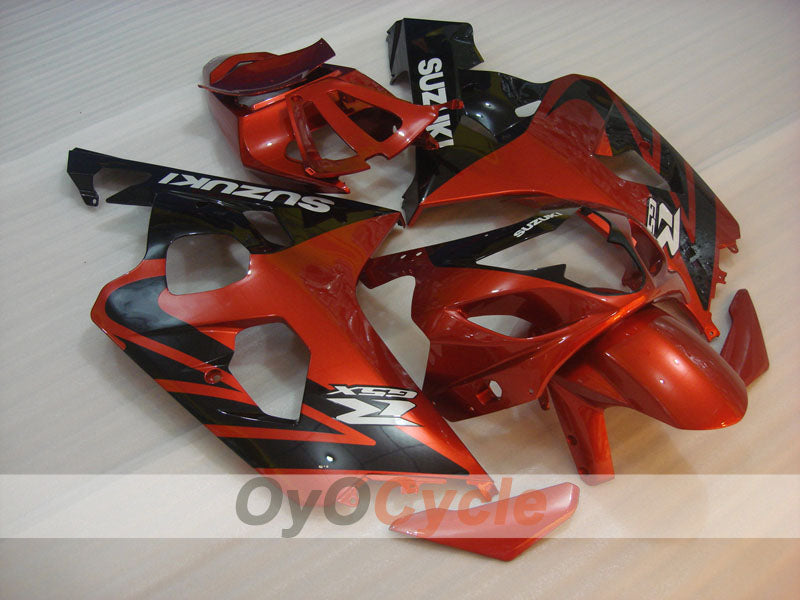 Kit de carénage à injection pour GSXR600 04-05 - Orange, Noir - Style d'origine #OYO87901357