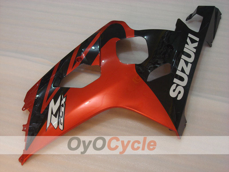 Kit de carénage injecté pour GSX R750 04-05 - Orange, Noir - Style d’origine #OYO87901180