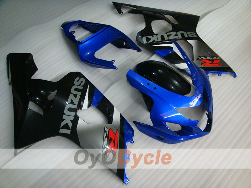 Kit de carénage à injection pour GSXR600 04-05 - Bleu, Noir - Style d'origine #OYO87901359