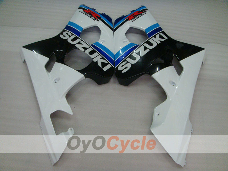 Kit de carénage injecté pour GSX R750 04-05 - Blanc, Noir - Style d’origine #OYO87901187