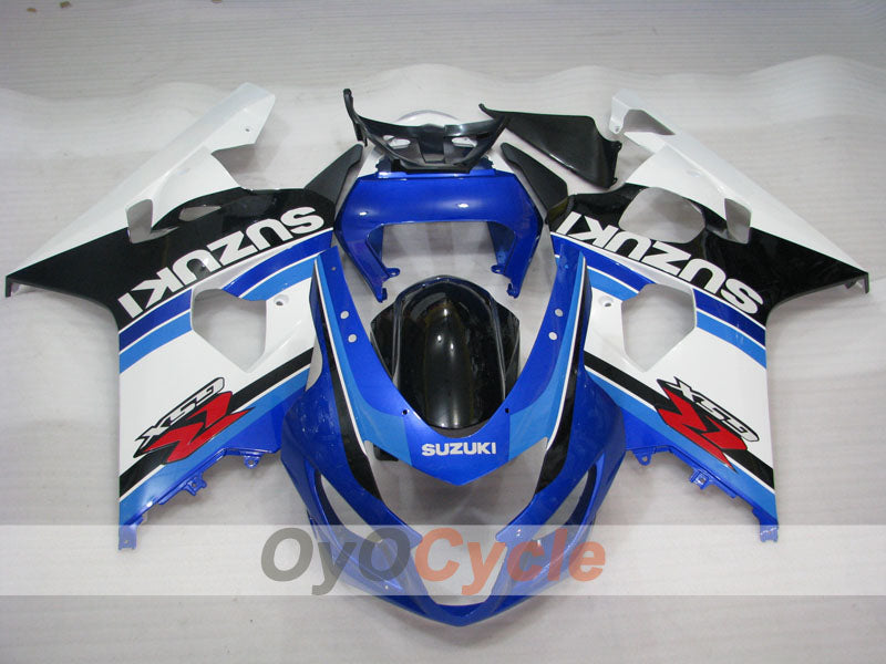 Kit de carénage injecté pour GSX R750 04-05 - Blanc, Noir - Style d’origine #OYO87901187