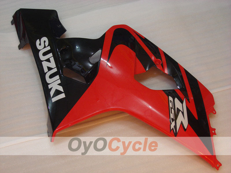Kit de carénage à injection pour GSXR600 04-05 - Rouge, Noir - Style d'origine #OYO87901365