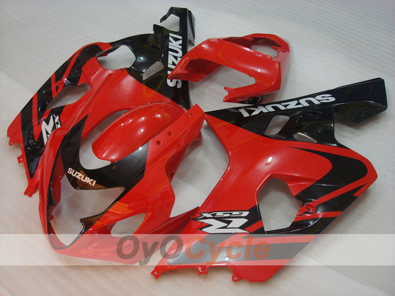 Kit de carénage à injection pour GSXR600 04-05 - Rouge, Noir - Style d'origine #OYO87901365
