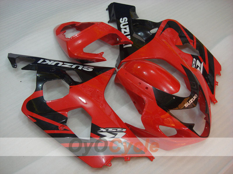 Kit de carénage à injection pour GSXR600 04-05 - Rouge, Noir - Style d'origine #OYO87901365