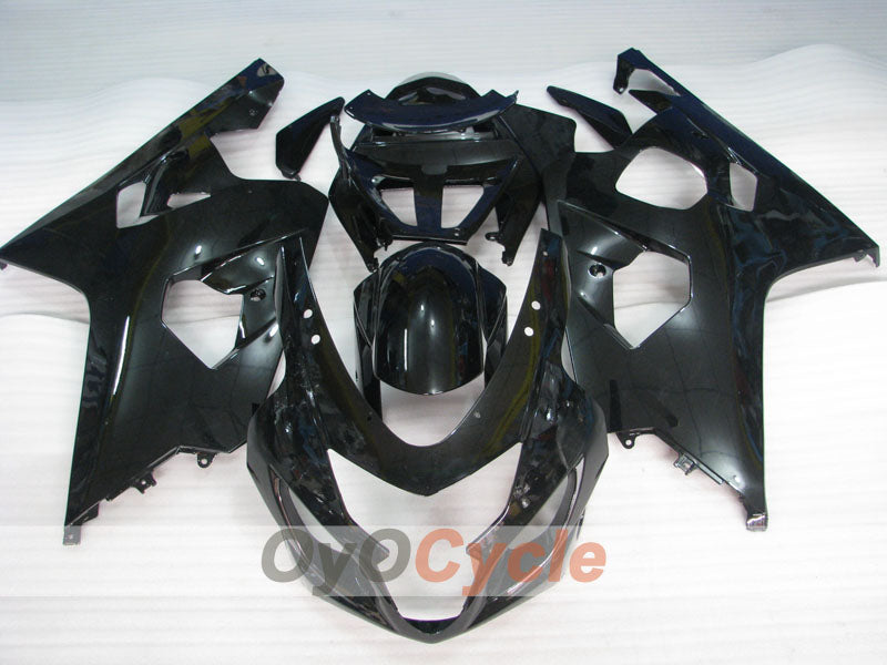 Kit de carénages en injection pour GSX R750 04-05 - Noir - Style d’origine #OYO87901196