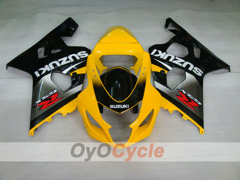 Kit de carénage à injection pour GSXR600 04-05 - Jaune, noir - Style d'usine #OYO87901369