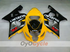 Kit de carénage à injection pour GSXR600 04-05 - Jaune, noir - Style d'usine #OYO87901369