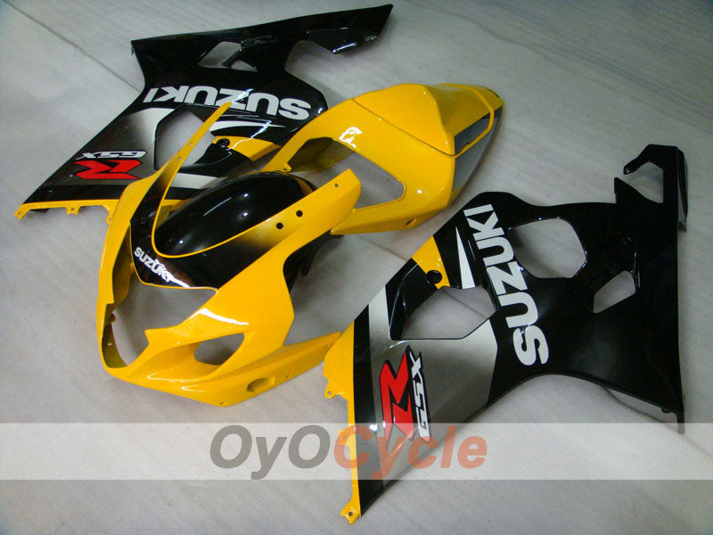 Kit de carénage à injection pour GSXR600 04-05 - Jaune, noir - Style d'usine #OYO87901369