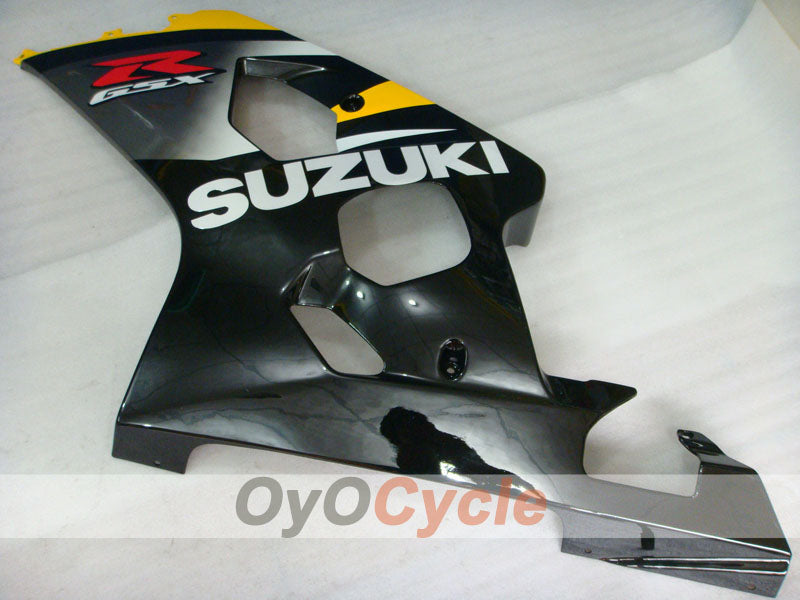 Kit de carénage à injection pour GSXR600 04-05 - Jaune, noir - Style d'usine #OYO87901369