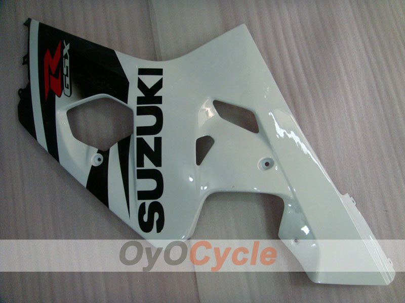 Kit de carénage à injection pour GSXR600 04-05 - Blanc, noir - Style d'usine #OYO87901374