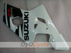 Kit de carénage à injection pour GSXR600 04-05 - Blanc, noir - Style d'usine #OYO87901374