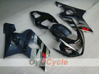 Kit de carénage à injection pour GSXR600 04-05 - Noir, argent - Style d'usine #OYO87901378
