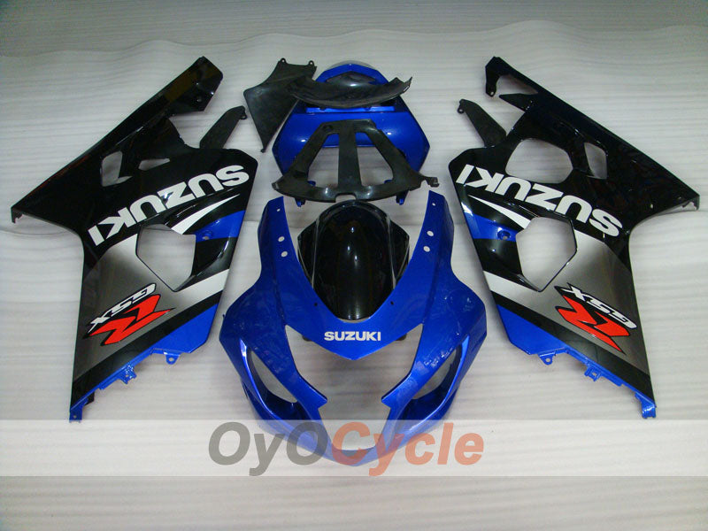 Kit de carénage à injection pour GSXR600 04-05 - Bleu, Noir - Style usine #OYO87901382
