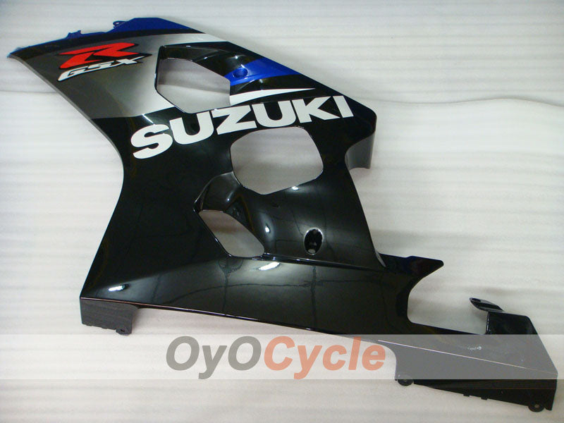 Kit de carénage à injection pour GSX R750 04-05 - Bleu, Noir - Style usine #OYO87901215