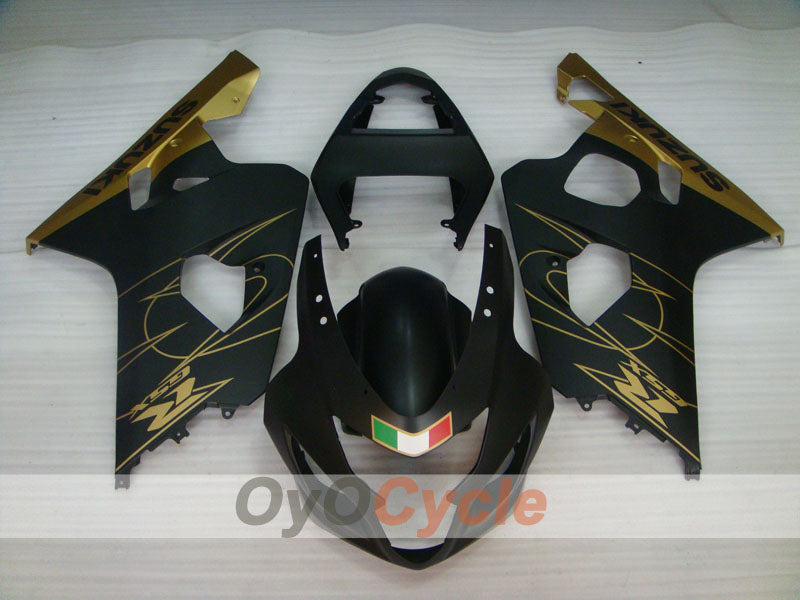 Kit de carénage à injection pour GSXR600 04-05 - Jaune, Noir, Mat - Style usine #OYO87901387 Image secondaire du produit