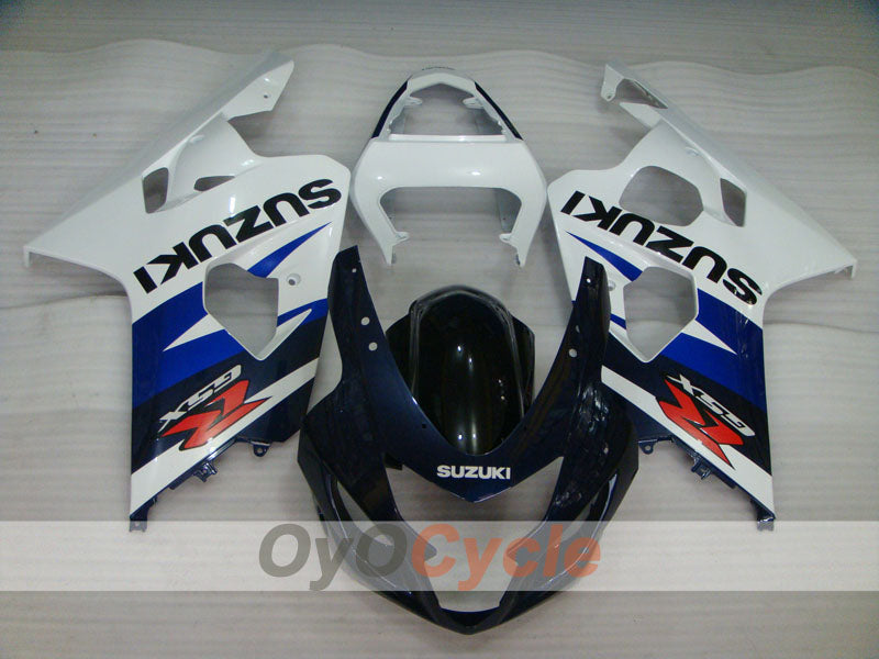 Kit de carénage à injection pour GSX R750 04-05 - Bleu, blanc - Style d'usine #OYO87901218