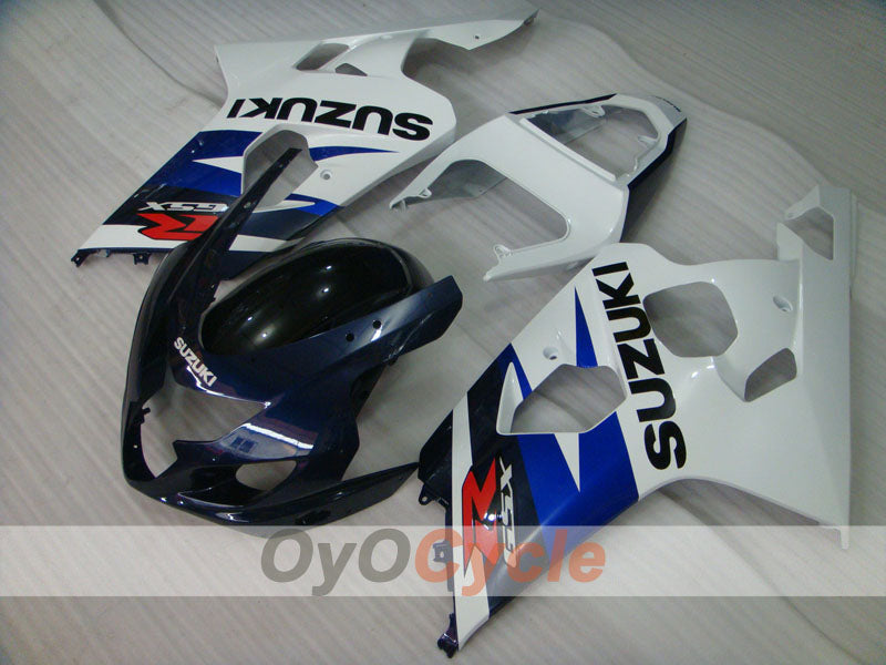 Kit de carénage à injection pour GSX R750 04-05 - Bleu, blanc - Style d'usine #OYO87901218