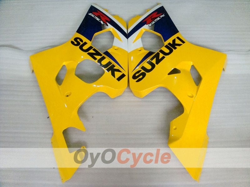 Kit de carénage à injection pour GSXR600 04-05 - Jaune, Bleu - Style usine #OYO87901391