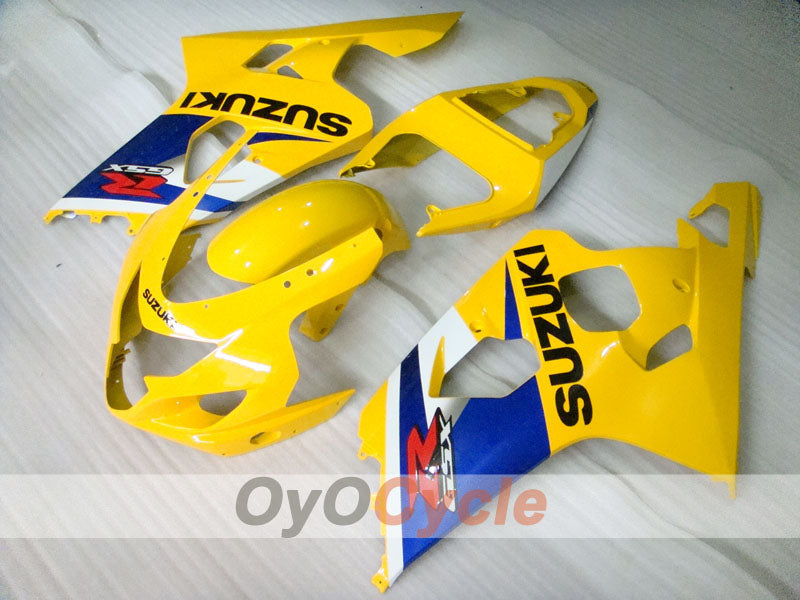Kit de carénage à injection pour GSXR600 04-05 - Jaune, Bleu - Style usine #OYO87901391