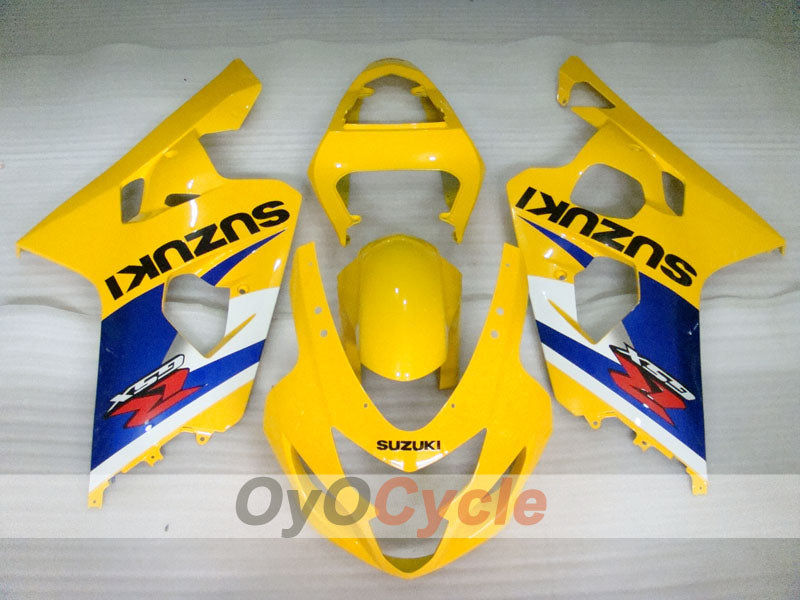 Kit de carénage à injection pour GSXR600 04-05 - Jaune, Bleu - Style usine #OYO87901391