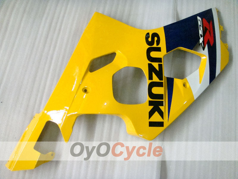 Kit de carénage à injection pour GSXR600 04-05 - Jaune, Bleu - Style usine #OYO87901391