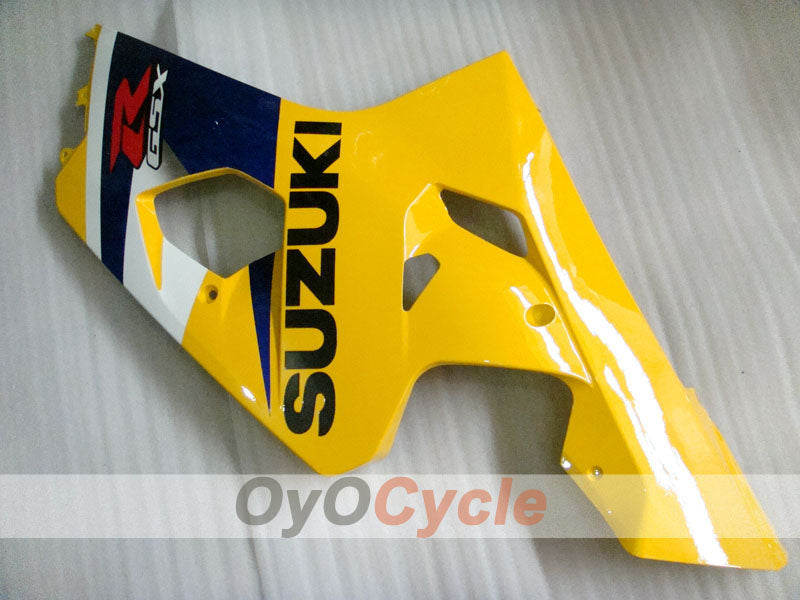 Kit de carénage à injection pour GSXR600 04-05 - Jaune, Bleu - Style usine #OYO87901391