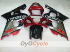 Kit de carénage à injection pour GSX R750 04-05 - Rouge, argent - Style d'usine #OYO87901220