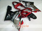 Kit de carénage à injection pour GSXR600 04-05 - Rouge, Noir - Style usine #OYO87901392