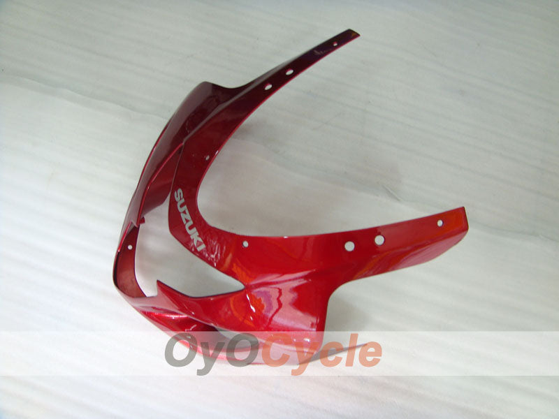 Kit de carénage à injection pour GSXR600 04-05 - Rouge, Noir - Style usine #OYO87901392