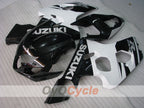 Kit de carénage injecté pour GSXR600 04-05 - Blanc, Noir - Style d’origine #OYO87901395