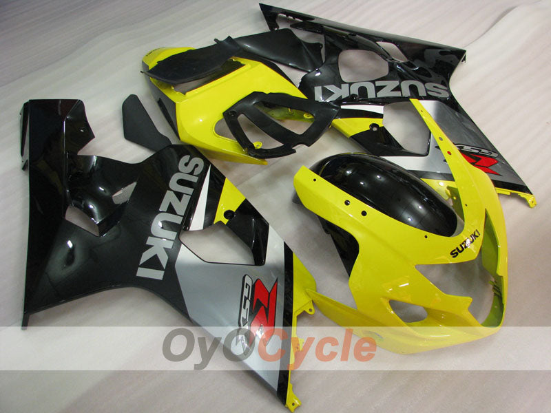 Kit de carénage à injection pour GSX R750 04-05 - Jaune, noir - Style d'usine #OYO87901222 Image principale du produit