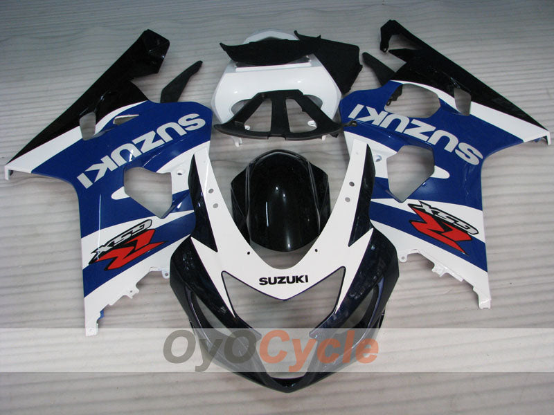 Kit de carénage injecté pour GSXR600 04-05 - Bleu, Noir - Style d’origine #OYO87901397