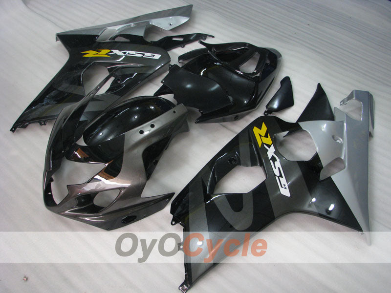 Kit de carénage à injection pour GSX R750 04-05 - Noir, gris - Style d'usine #OYO87901225
