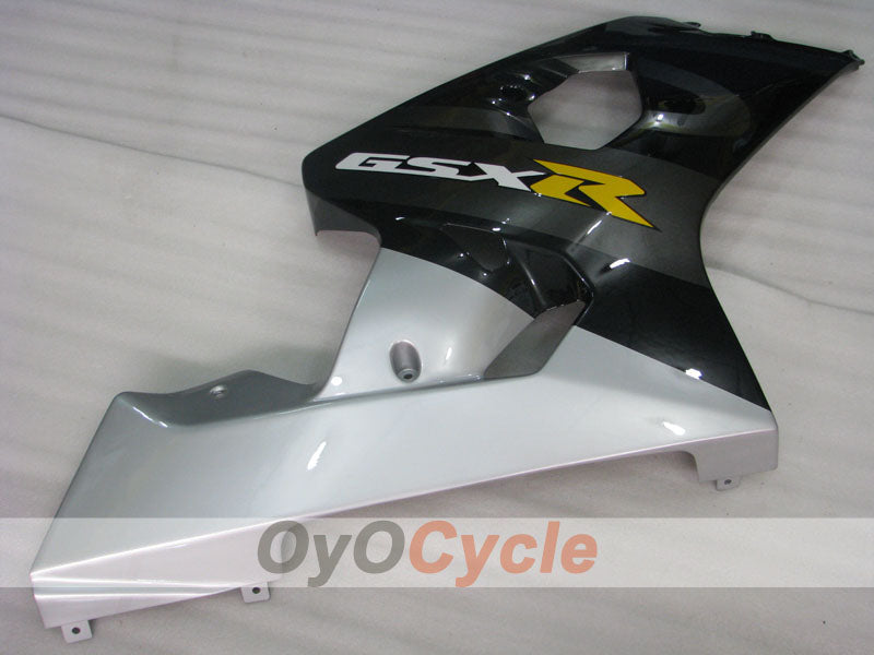 Kit de carénage à injection pour GSX R750 04-05 - Noir, gris - Style d'usine #OYO87901225
