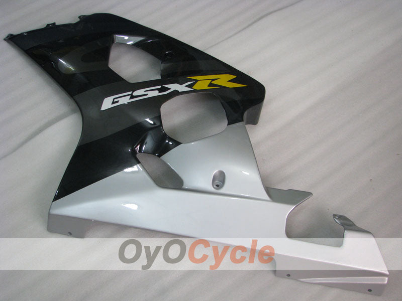 Kit de carénage injecté pour GSXR600 04-05 - Noir, Gris - Style d’origine #OYO87901401