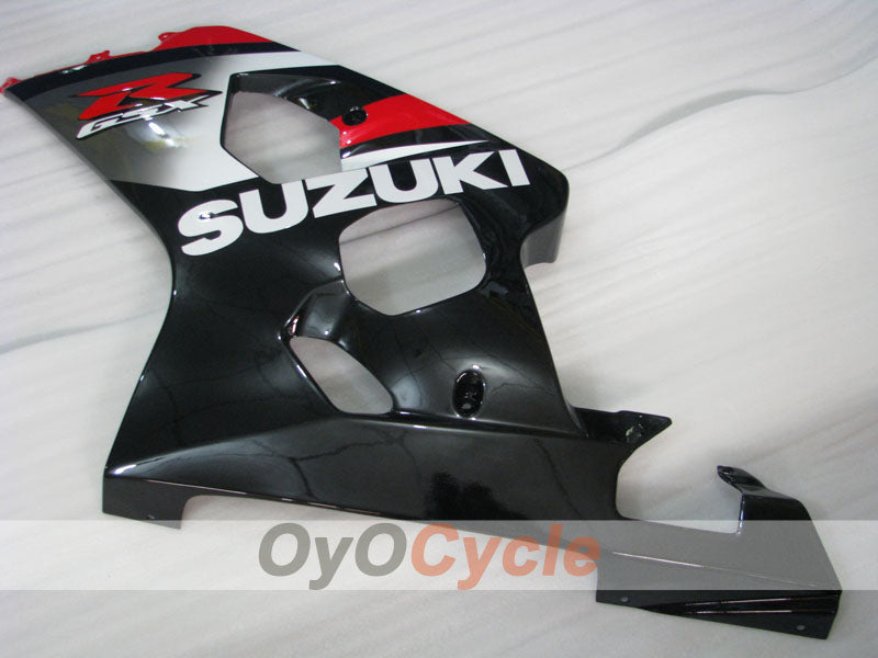 Kit de carénage injecté pour GSXR600 04-05 - Rouge, Noir - Style d’origine #OYO87901404