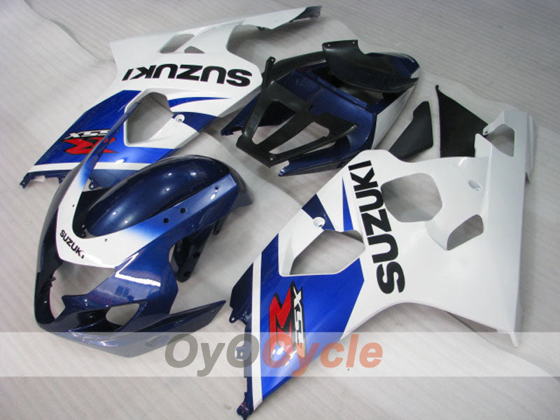Kit de carénage à injection pour GSX R750 04-05 - Bleu, blanc - Style d'usine #OYO87901228