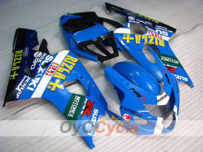 Kit de carénage à injection pour GSXR600 04-05 - Bleu, Noir - DUNLOP, Rizla+ #OYO87901419 Image secondaire du produit