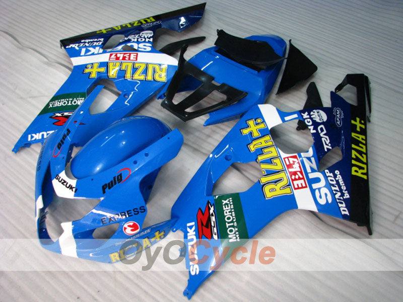 Kit de carénage à injection pour GSX R750 04-05 - Bleu, Noir - Rizla+ #OYO87901233
