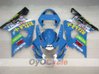 Kit de carénage à injection pour GSXR600 04-05 - Bleu, Noir - DUNLOP, Rizla+ #OYO87901421