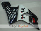 Kit de carénage à injection pour GSXR600 04-05 - Blanc, Noir - West #OYO87901423