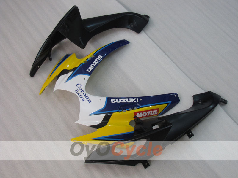 Kit de carénages à injection pour GSX R600 06-07 - Jaune, Bleu - Corona, MOTUL #OYO87901435